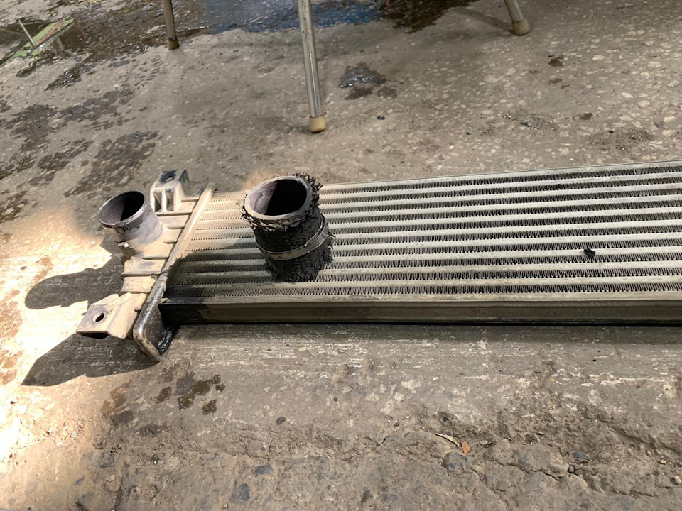 Временный интеркулер… — SsangYong Kyron, 2 л, 2009 года | своими руками ...