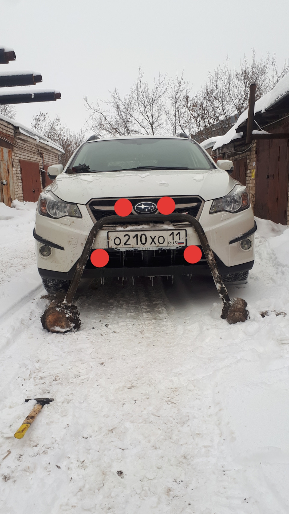 Кенгурятник на subaru xv — Subaru XV (1G), 2 л, 2014 года | тюнинг | DRIVE2