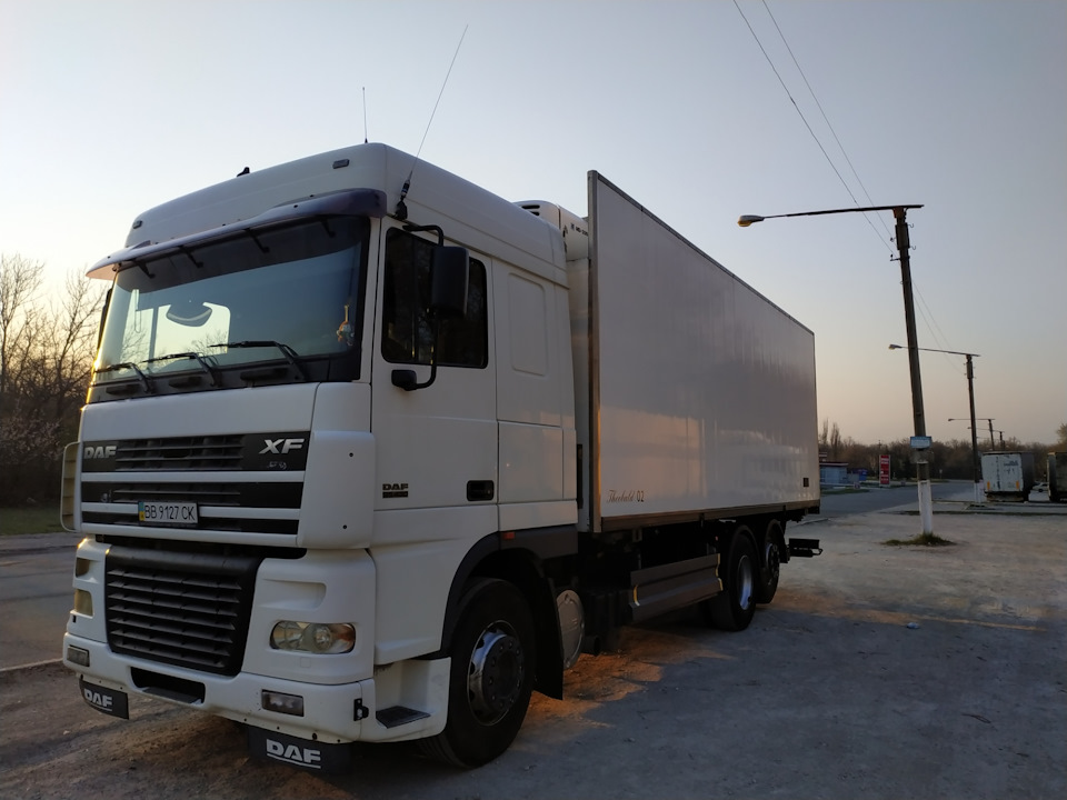 Daf xf 95.430 место расположения гос номера Запись, 9 апреля 2020 - DAF XF 95 430, 9,9 л, 2005 года наблюдение DRIVE2