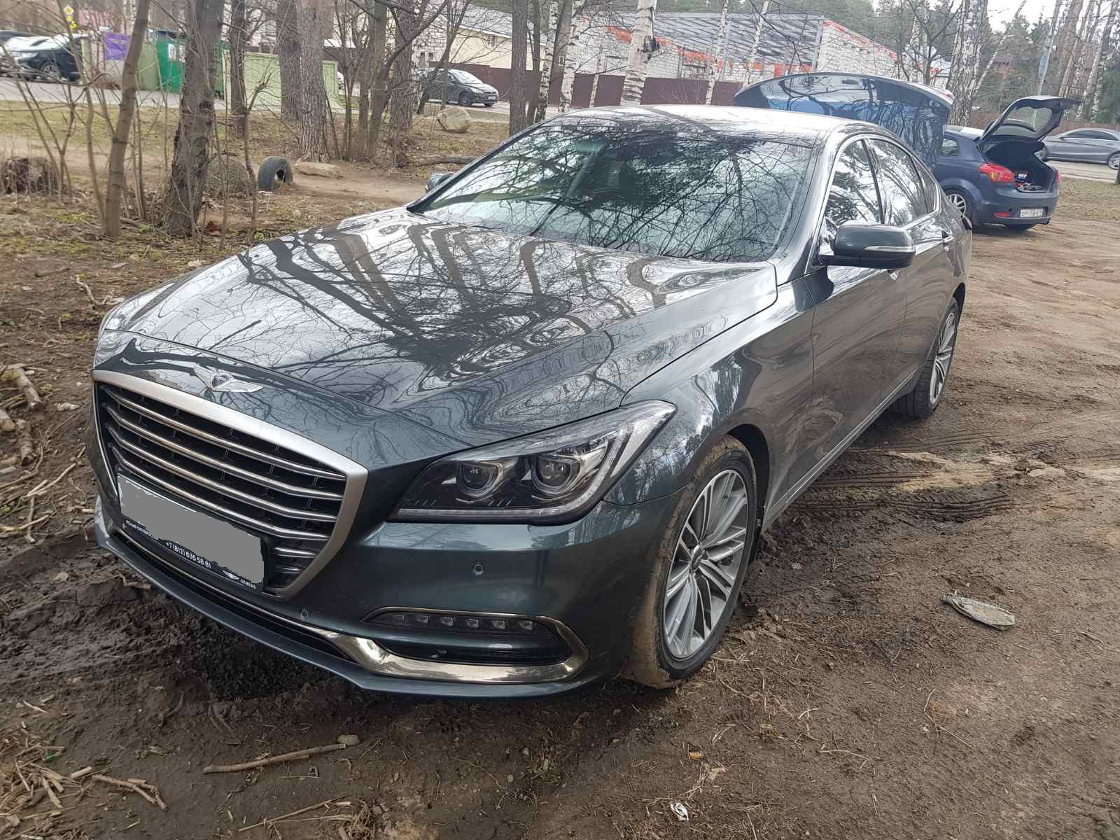 Замена АКБ на Дженезис. Hyundai Dynasty.