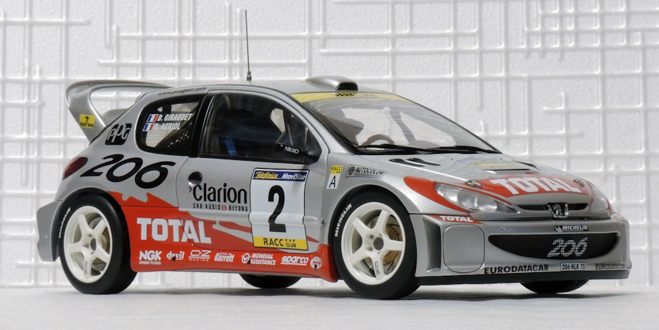 69. Peugeot 206 WRC, 1:18, Autoart — DRIVE2