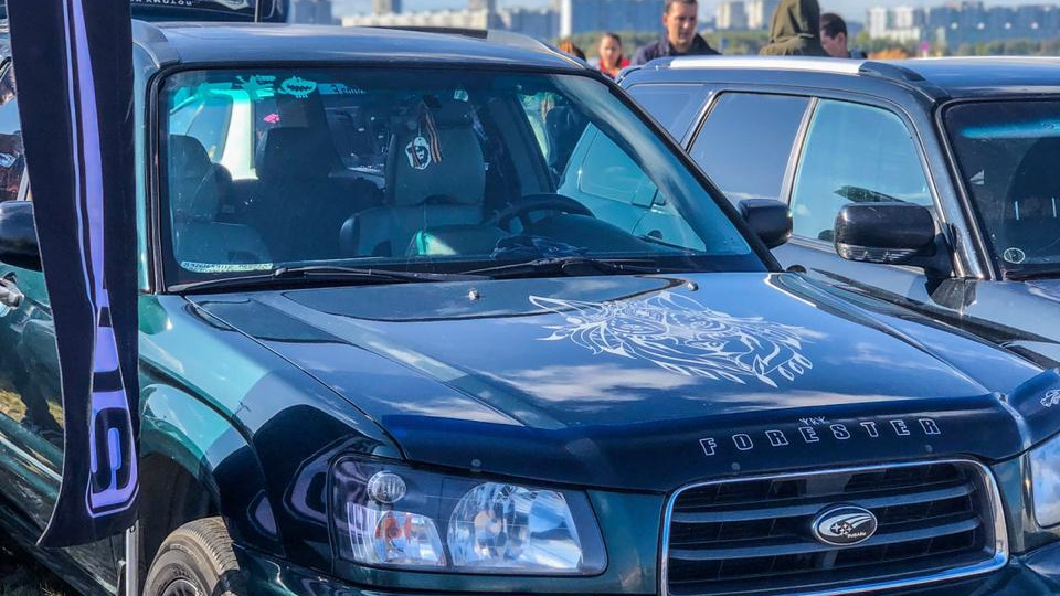 Покраска ПластиДипом — Subaru Forester (SG), 2 л, 2004 года | тюнинг ...