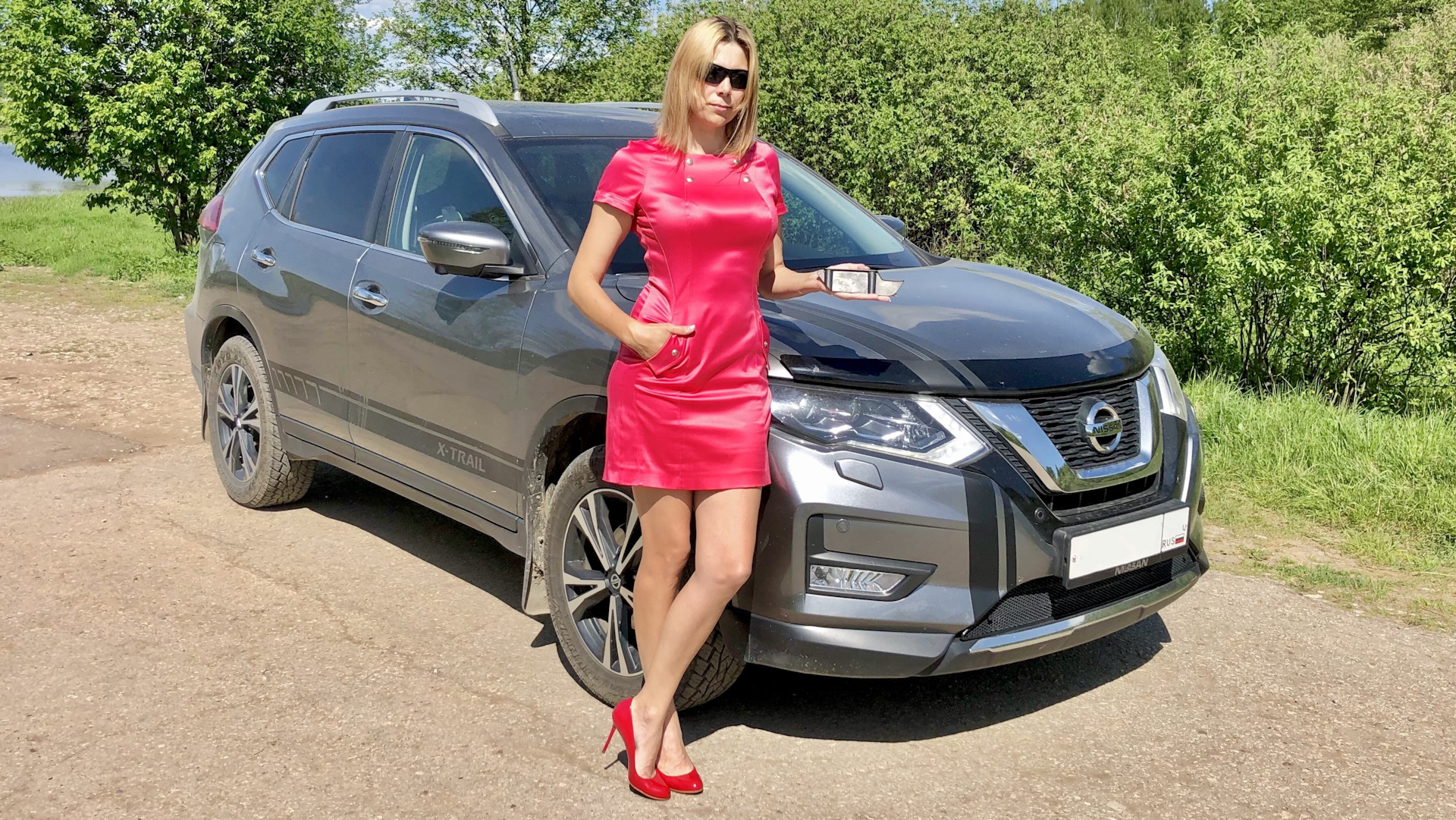 Аэродинамические щитки. — Nissan X-Trail III (t32), 2,5 л, 2019 года ...