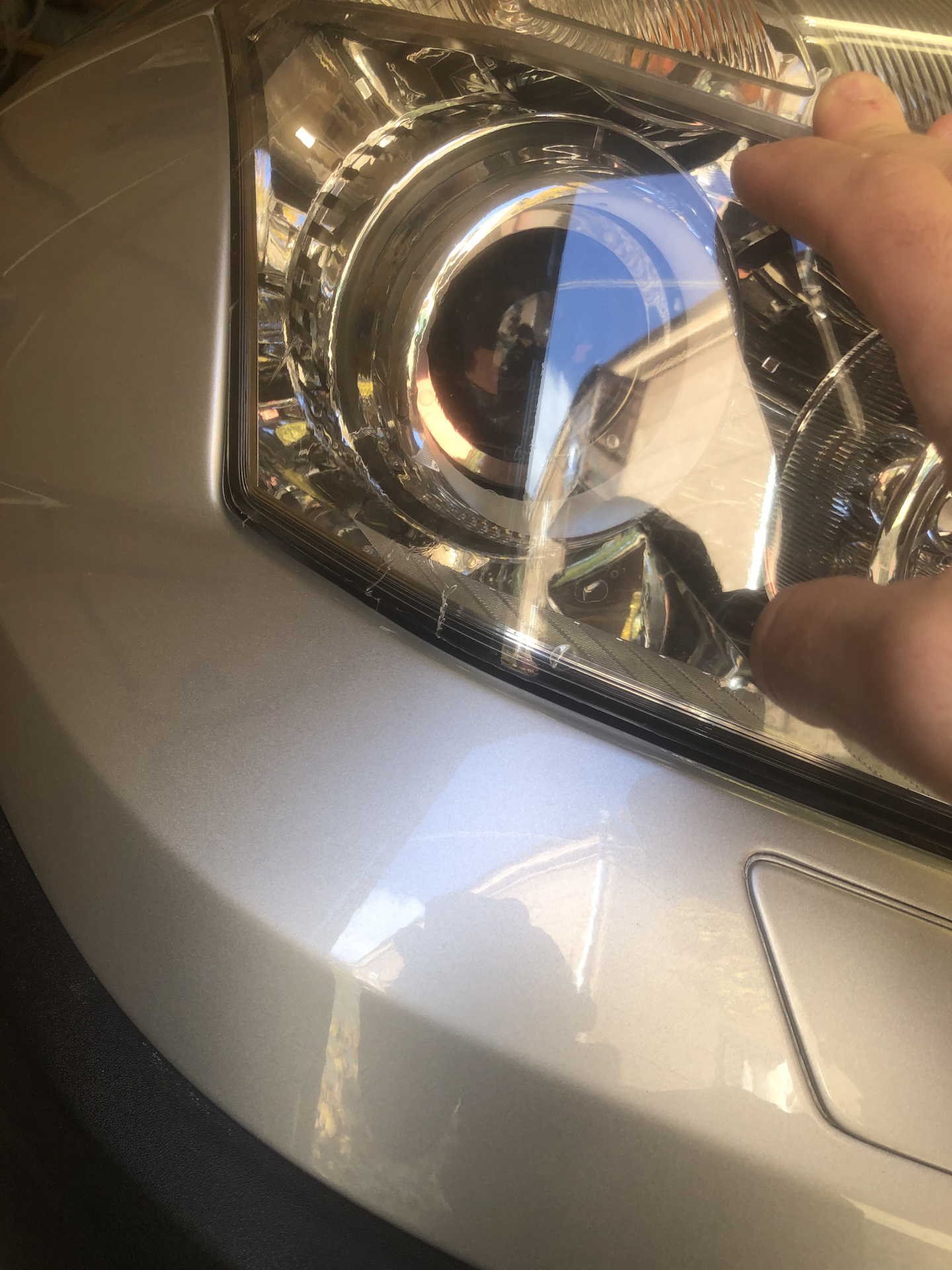 Фары в бронированную пленку. Винил — Mercedes-Benz GLK-Class (X204), 3 ...