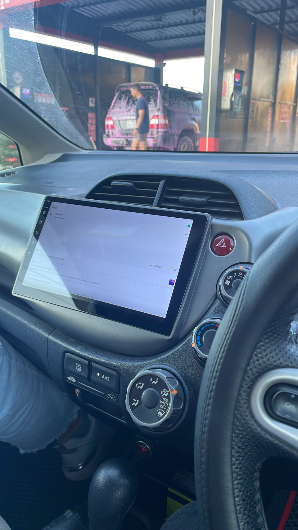 Замена магнитолы на андроид — Honda Fit (2G), 1,3 л, 2012 года ...