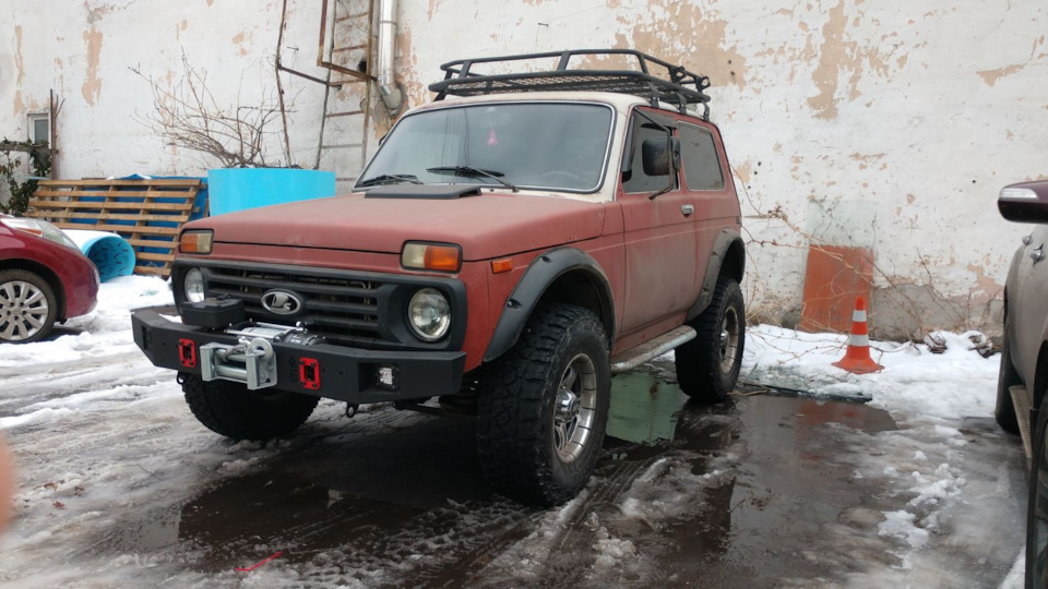 Обварка моста, лифт задка, лебедка, тяги… — LADA 4x4 3D, 1,7 л., 1989 ...