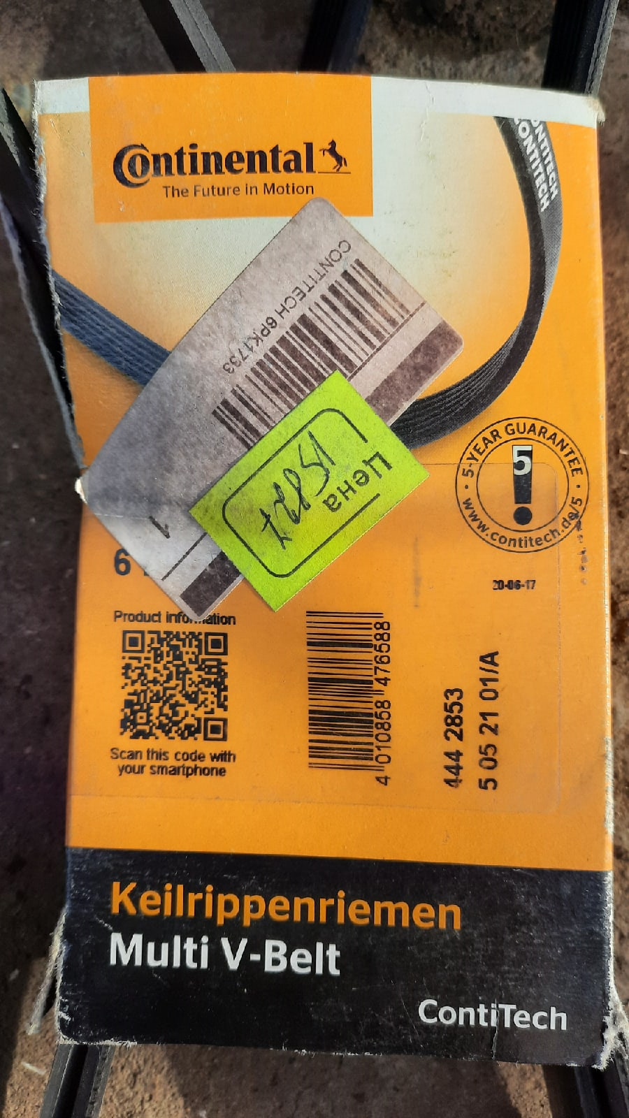 6PK1733 ПОЛИКЛИНОВЫЙ РЕМЕНЬ 6 PK 1733 CONTITECH | Запчасти на DRIVE2