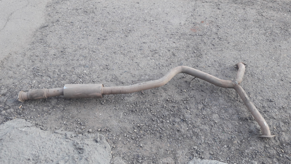 Заварил прогоревший глушитель. — Subaru Forester (SH), 2 л, 2010 года ...