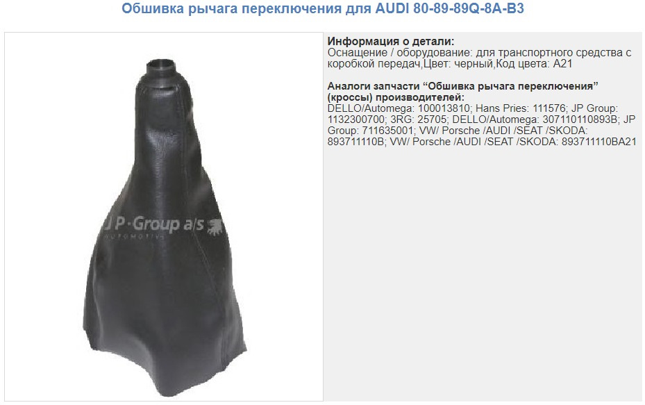 Фото в бортжурнале Audi 80 (B3). Запчасти на фото: 8089890