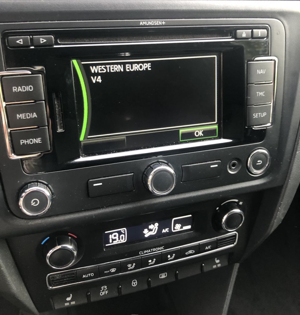 Обновление карт навигации Skoda Amundsen+ 2020 (VW RNS 315) — Skoda ...