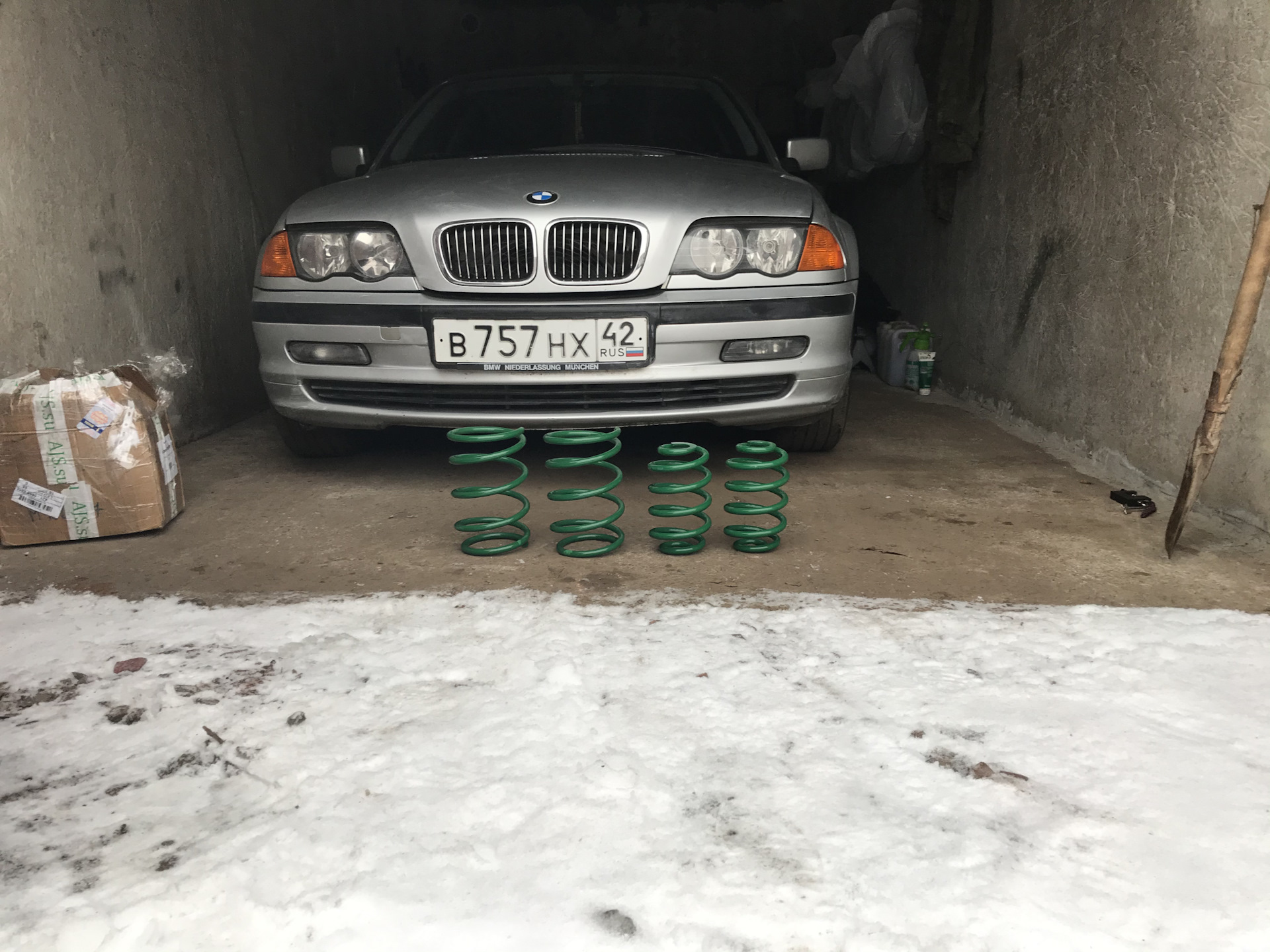 Пружины с занижением на bmw e46