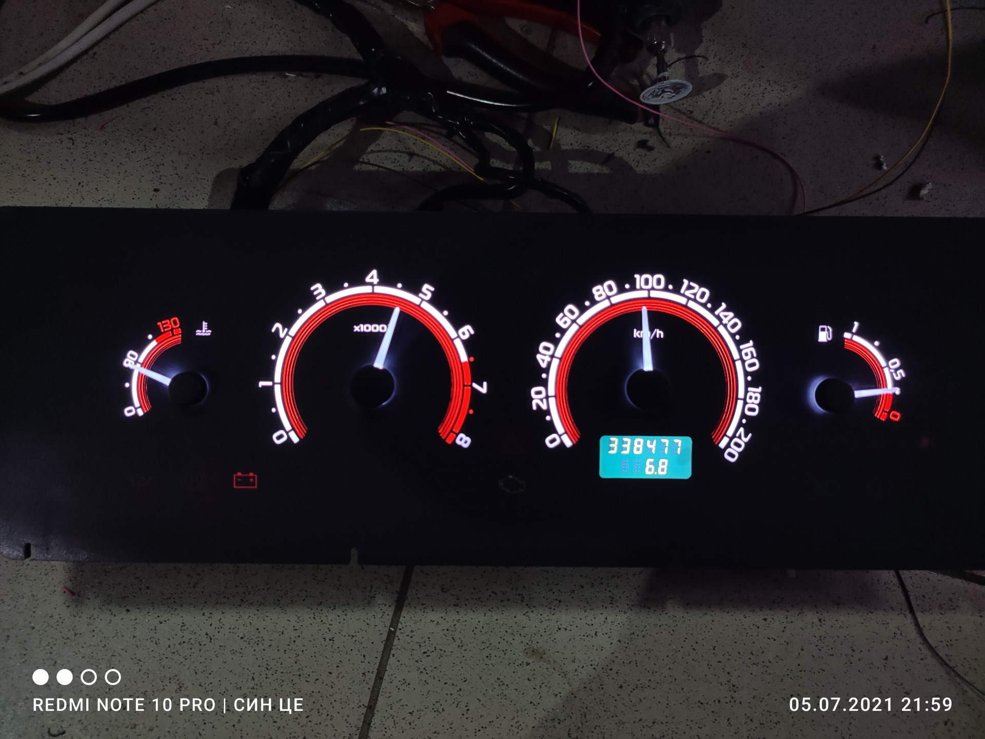 пересвет авто приборов щитка ваз приора гранта 2114 нива 2110 — DRIVE2