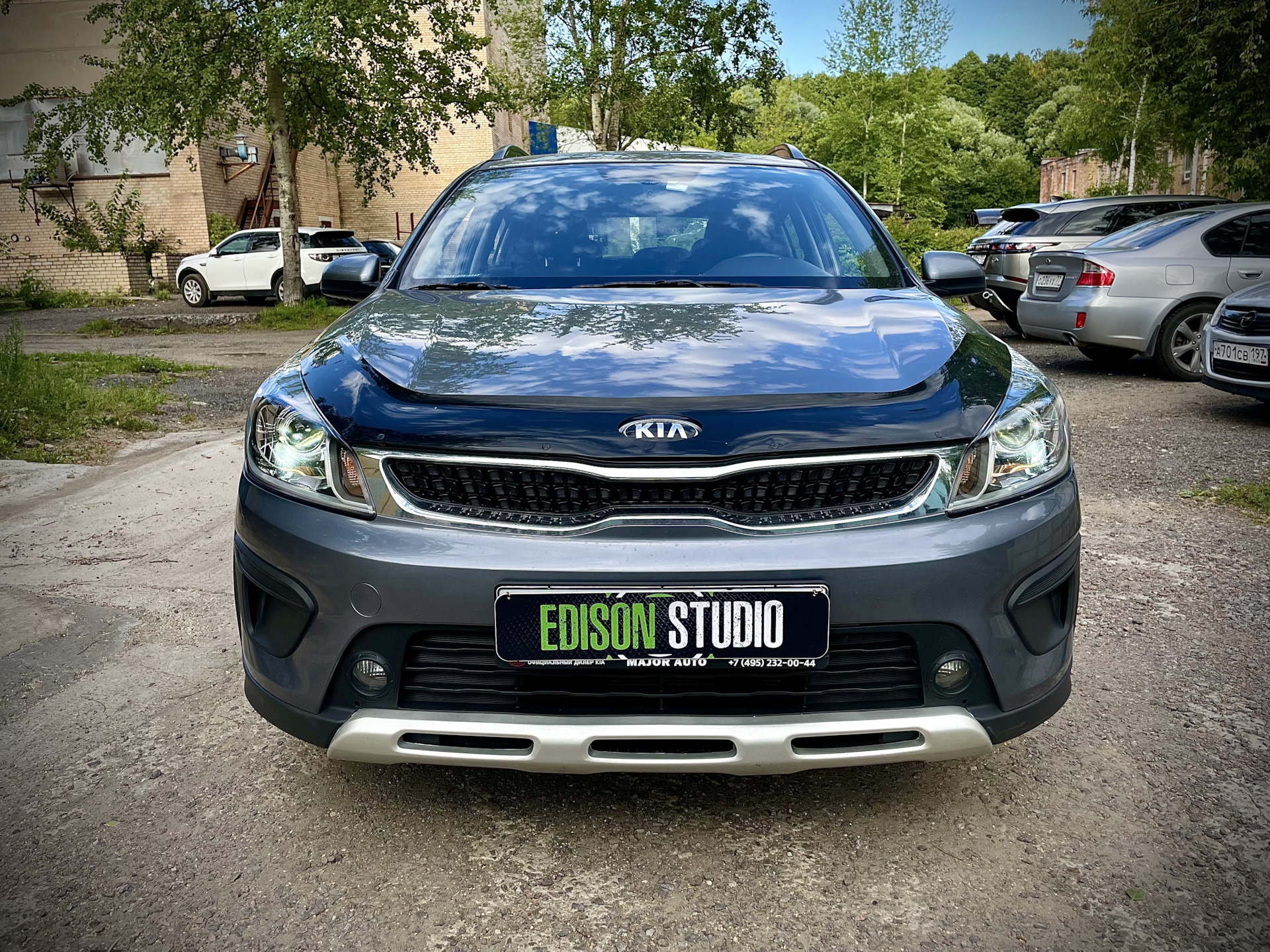 Kia Rio X-Line — установка светодиодных Bi Led модулей Dixel Y6. Улучшение  света фар. — Edison Studio на DRIVE2