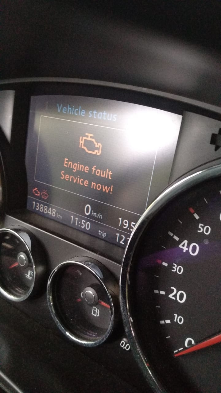 engine fault service now … Нежданчик и решение. — Volkswagen Touareg (1G),  3 л, 2008 года | своими руками | DRIVE2