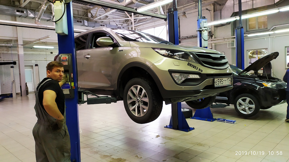 Стук спереди слева и диагностика в "Планета авто" — KIA Sportage (3G ...