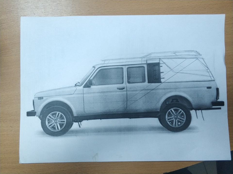 Lada Niva чертеж