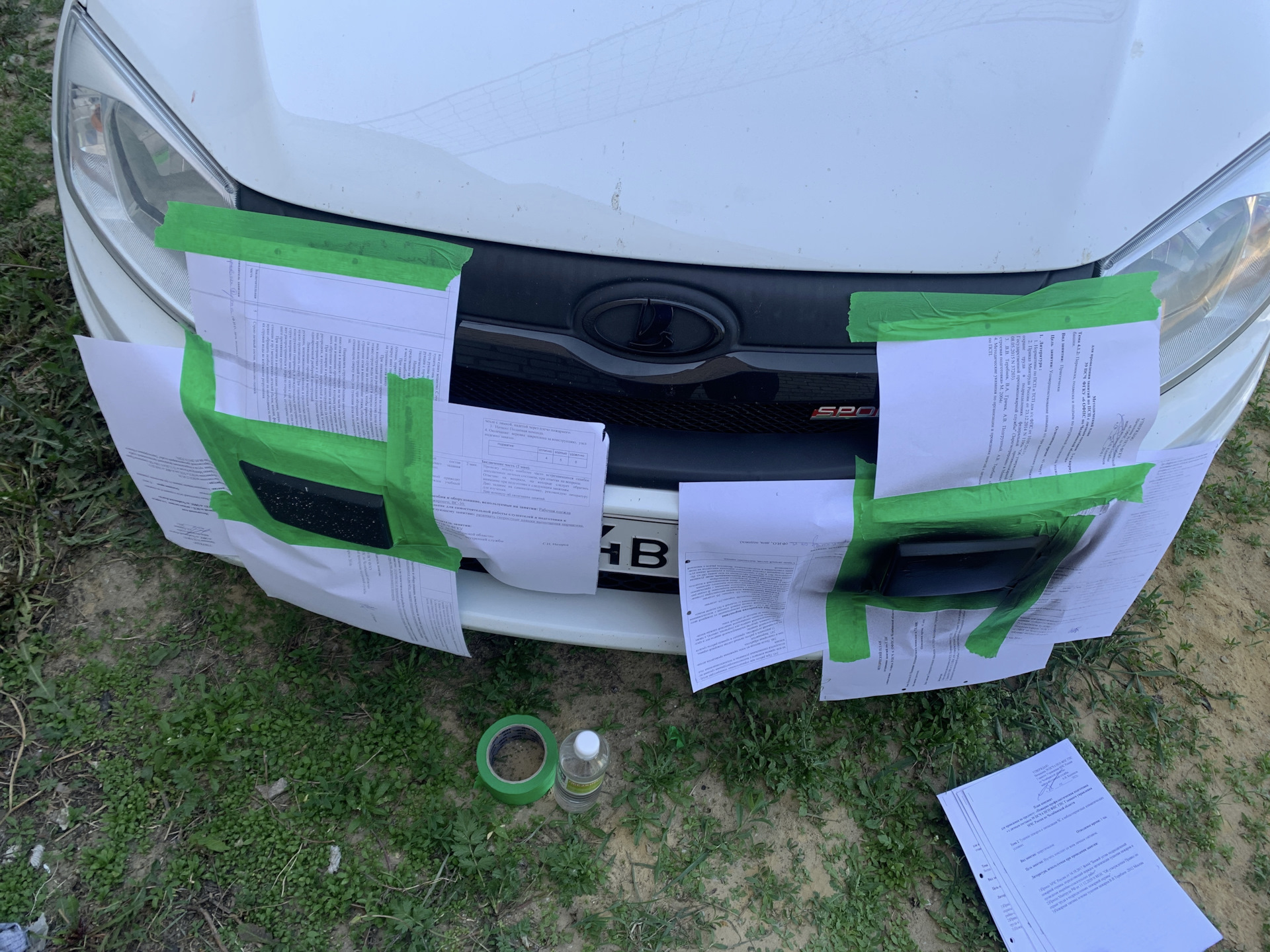 Покраска жидкой резиной — Lada Гранта Drive Active, 1,6 л, 2017 года ...