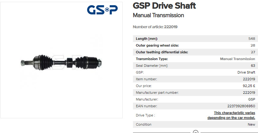 Нежданчик, лопнула правая полуось. Замена полуоси на GSP. — Honda ...