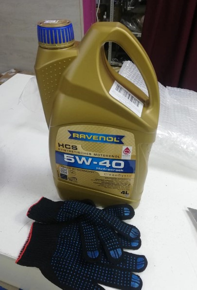 Моторное масло Ravenol HCS 5W-40 — Skoda Rapid (1G), 1,6 л, 2018 года ...