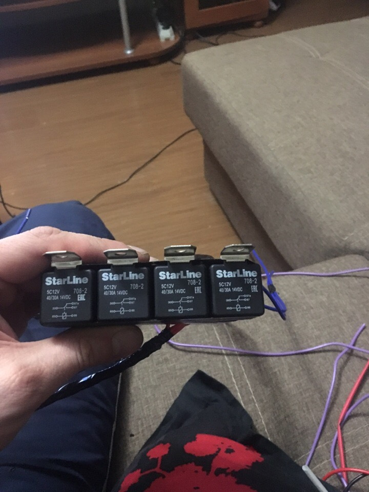 Схема ЭСП, на четырех пятиконтактных реле !Запись 305. — Volkswagen ...