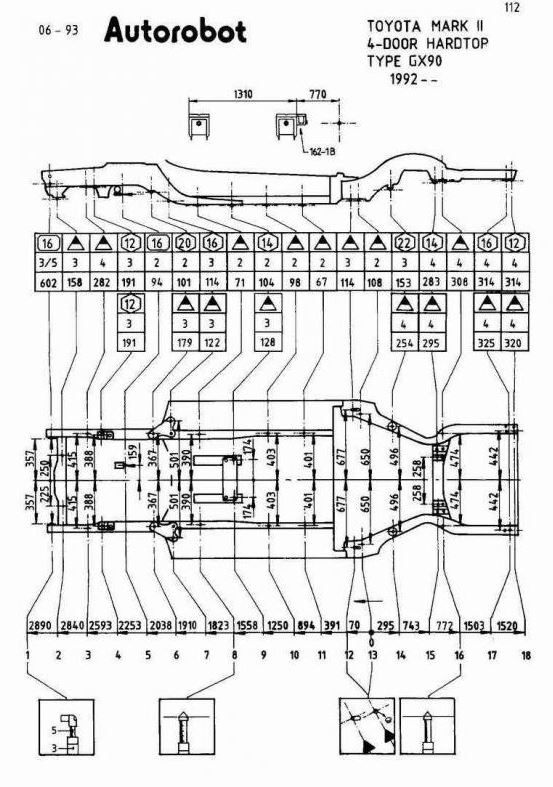 Чертежи марк 2 в 90 кузове