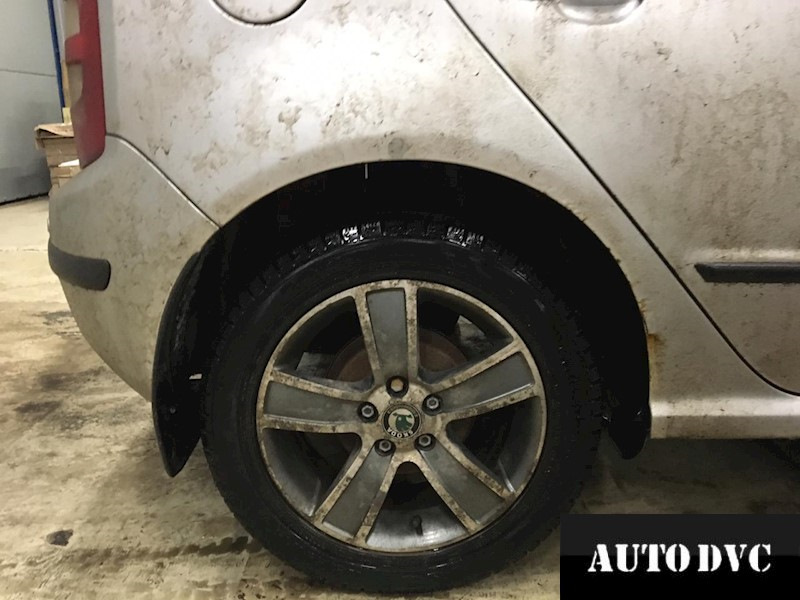 Skoda Fabia установка проставок, новых пружин и амортизаторов — AUTODVC ...