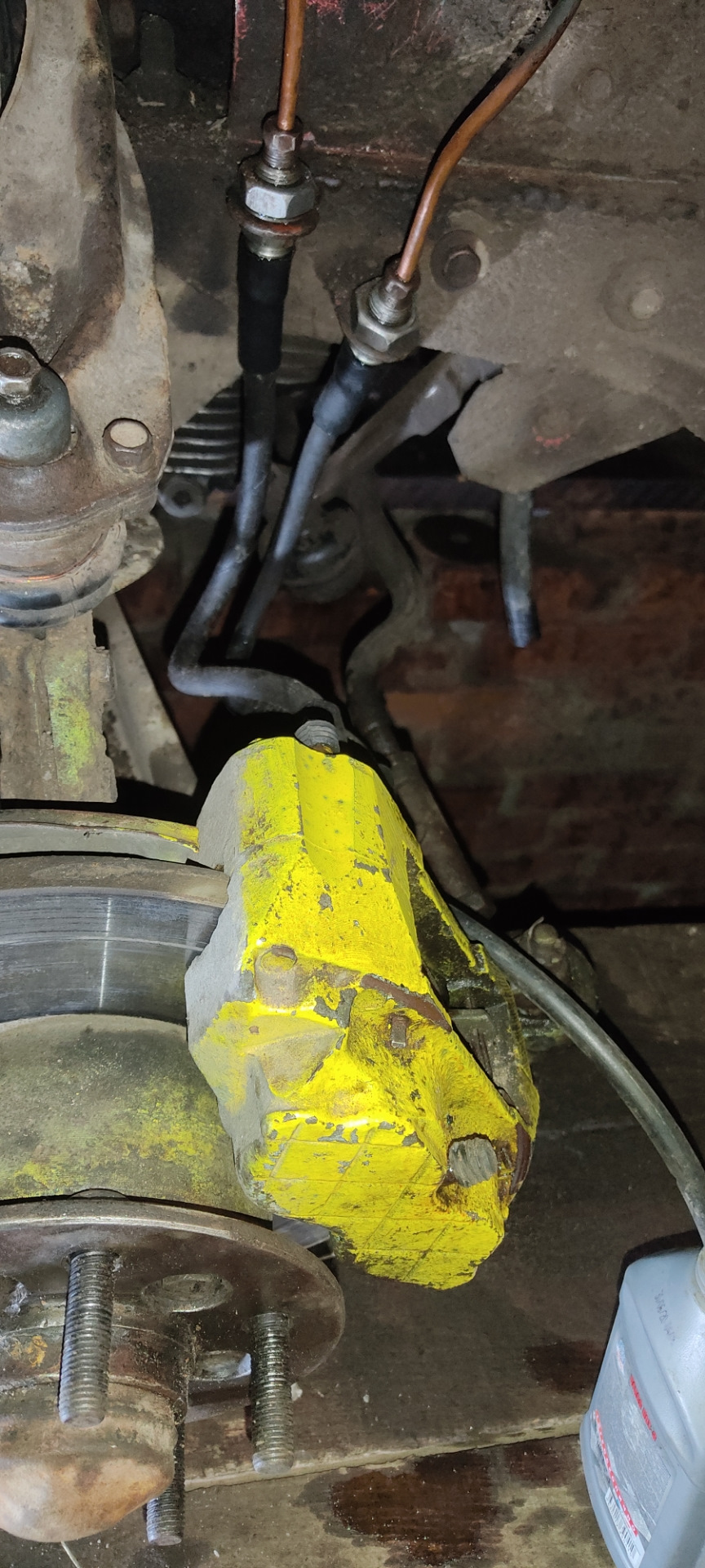 Замена тормозных шлангов, ступичного, шпилек. — ИЖ Москвич 412, 1,5 л ...