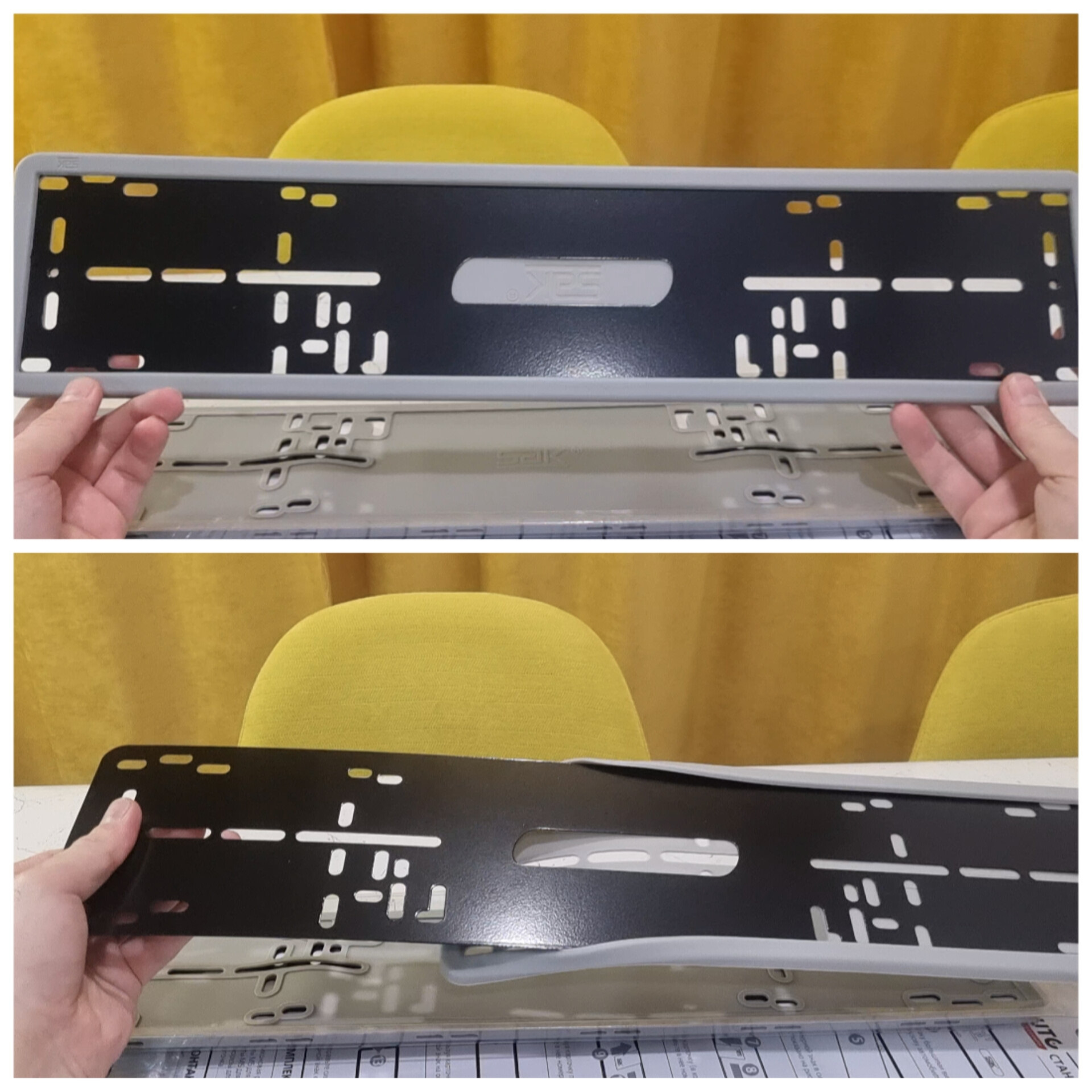 NTS auto, силиконовые авто рамки гос. номера — Nissan Qashqai (1G), 2 л ...