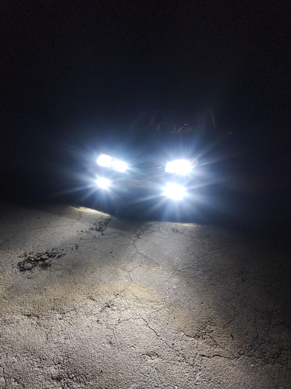 Би леды в ближний свет — Renault Megane II, 1,6 л, 2007 года | тюнинг ...