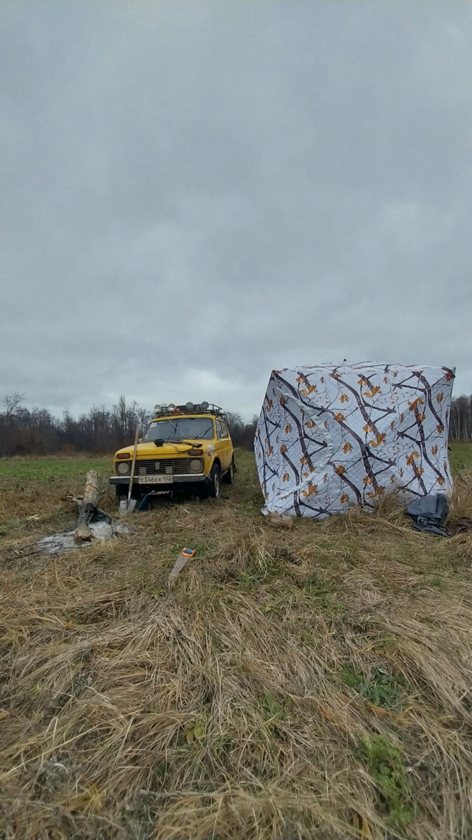 Жизнь в лесу, в палатке КУБ. Ищу бобра. — Lada 4x4 3D, 1,6 л, 1977 года |  покатушки | DRIVE2