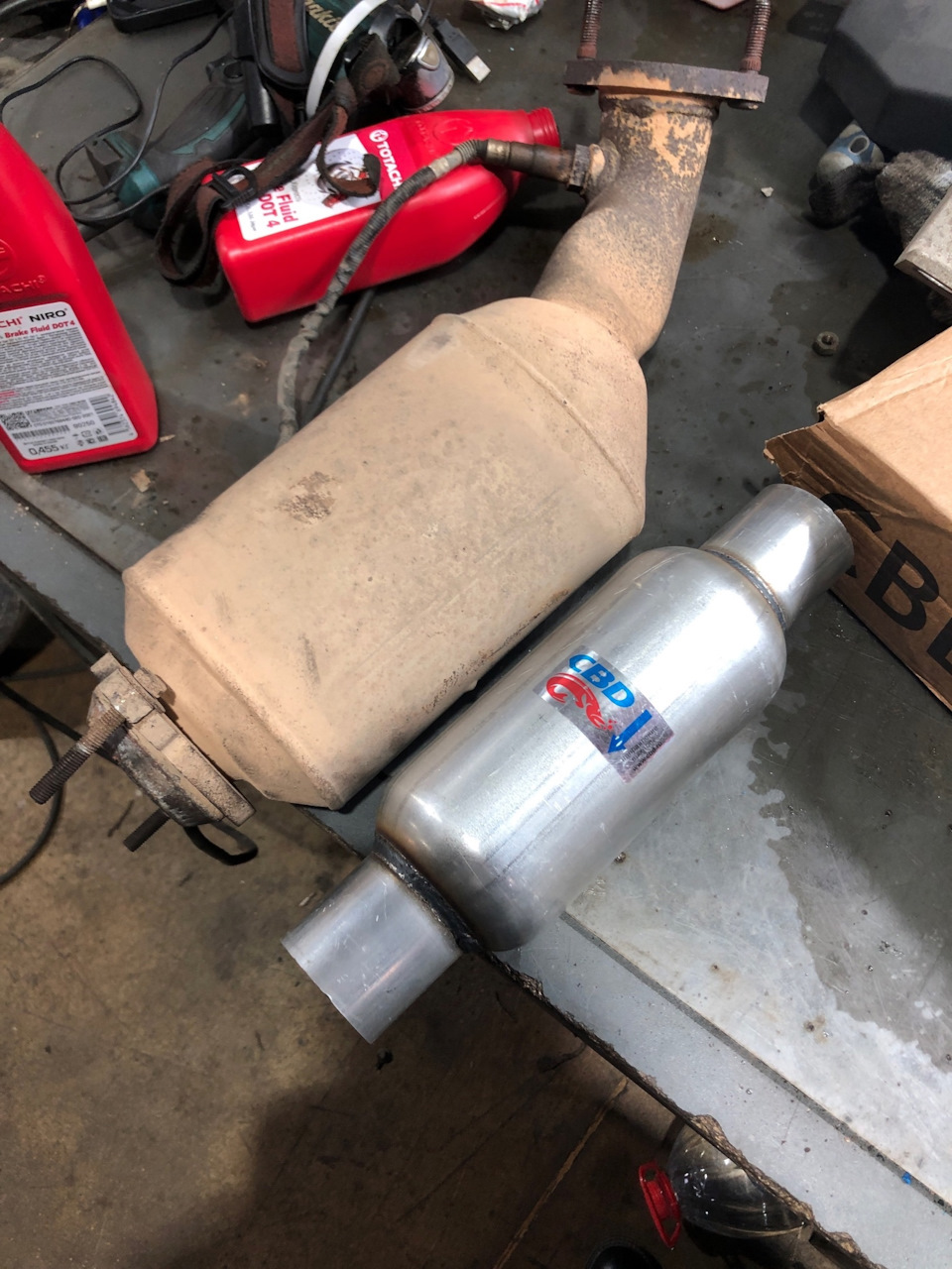 011 P0420 P0430 Катализаторы. Замена на стронгеры — Cadillac CTS (2G