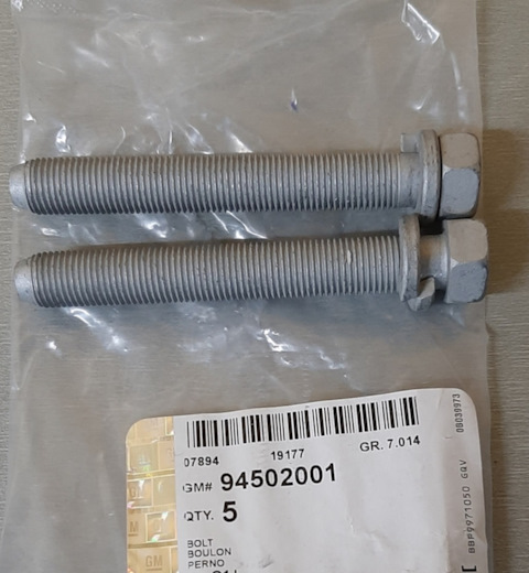 94502001 Болт М6 GM | Запчасти на DRIVE2