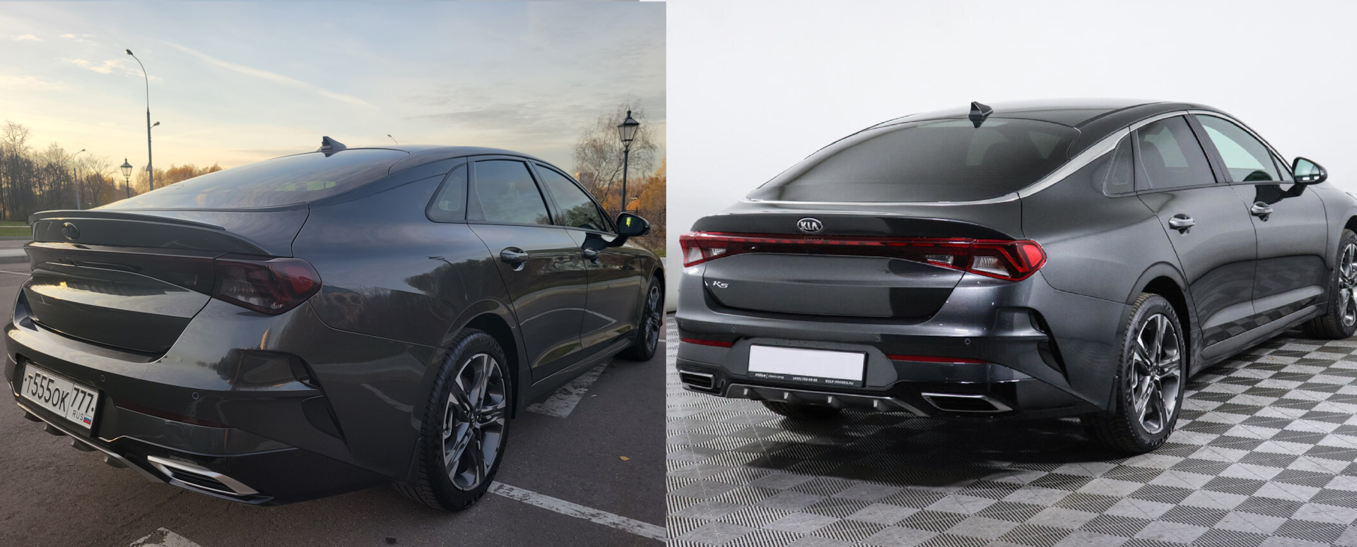 Анти хром + тонировка заднего фонаря \ убрал шильдики — KIA K5 (3G), 2 ...