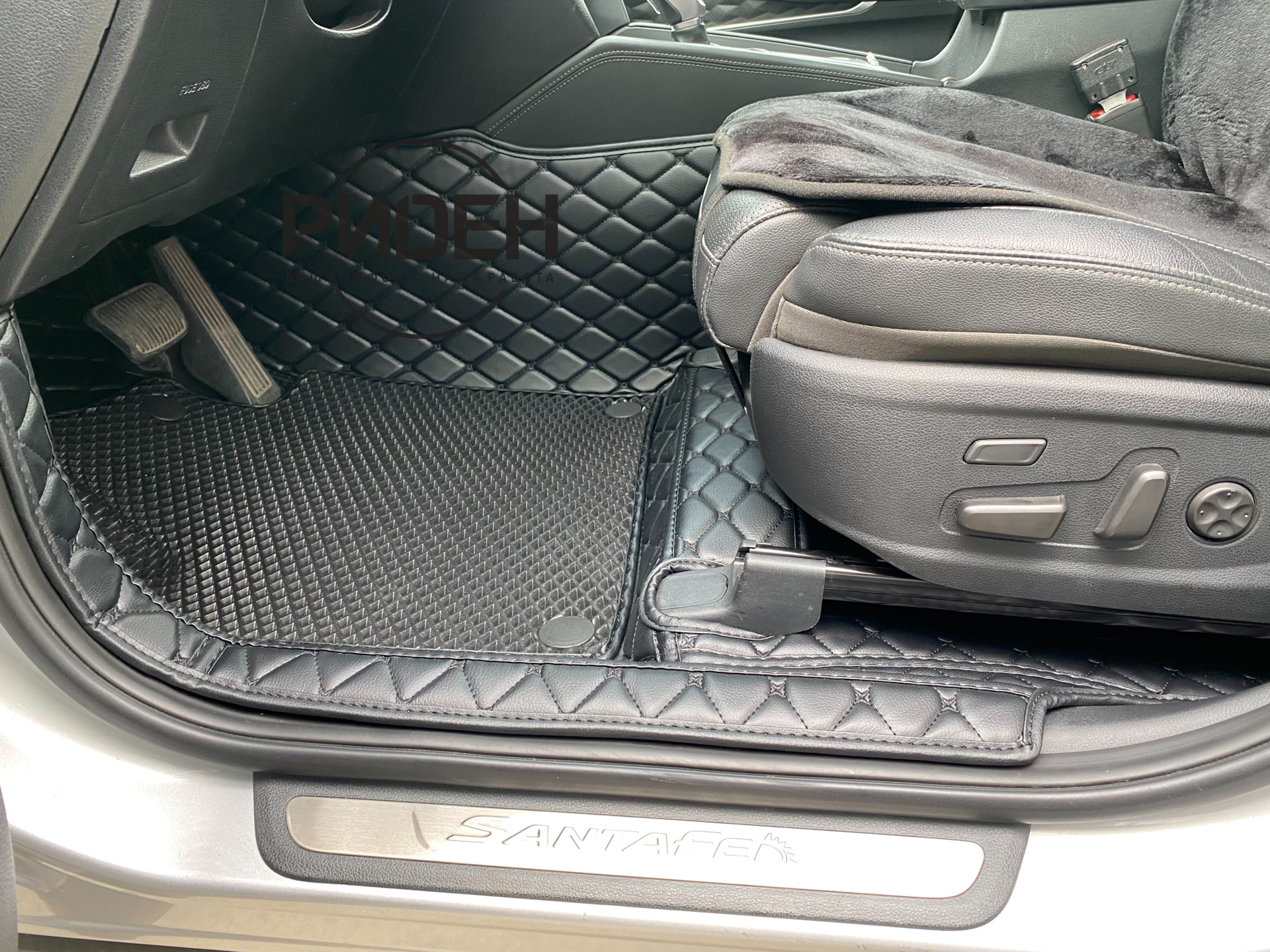 3d 5d коврики в салон Hyundai Santa Fe ™ 2018- 5 мест — Автоателье ...