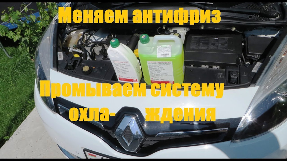 Как заменить охлаждающую жидкость рено Заменил антифриз. Промыл систему охлаждения. - Renault Grand Scenic III, 1,5 л, 