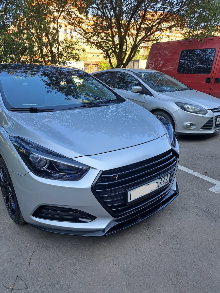 Полировка оптики и затяжка ее в полиуретан — Hyundai i40, 2 л, 2016 ...