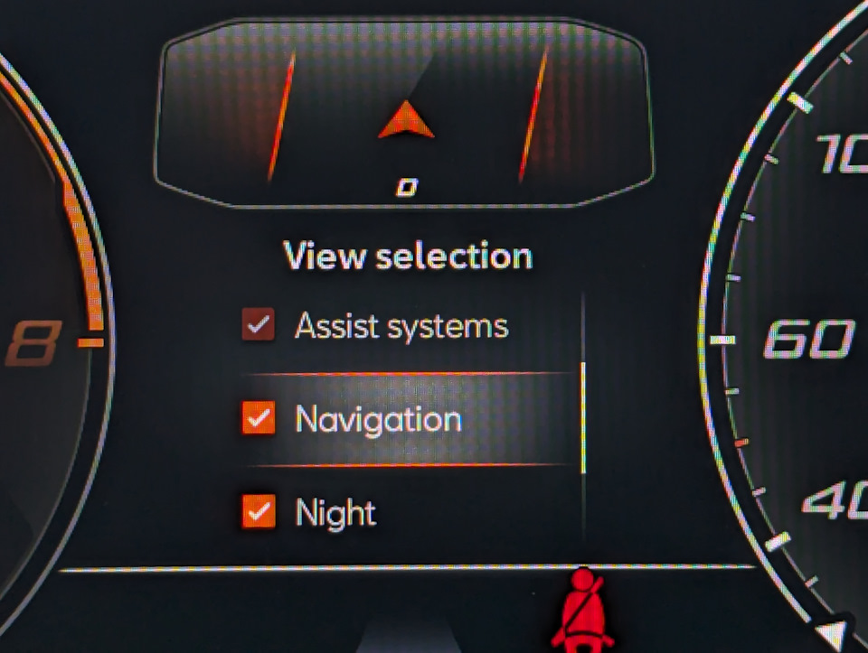 Navigation view selection — Cupra Formentor VZ