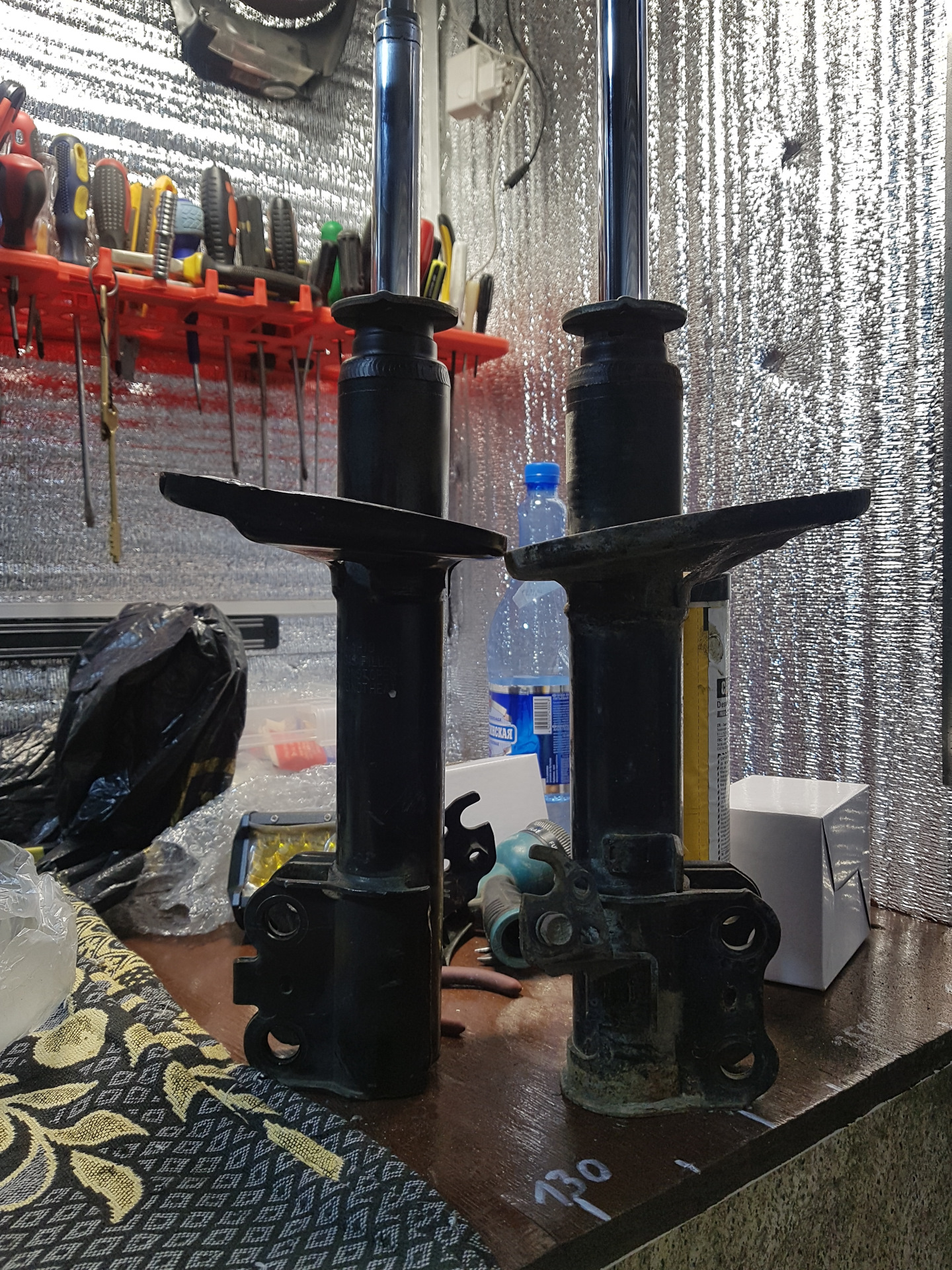 Замена стоек и различие пружин и стоек — Toyota Caldina (210), 2 л ...