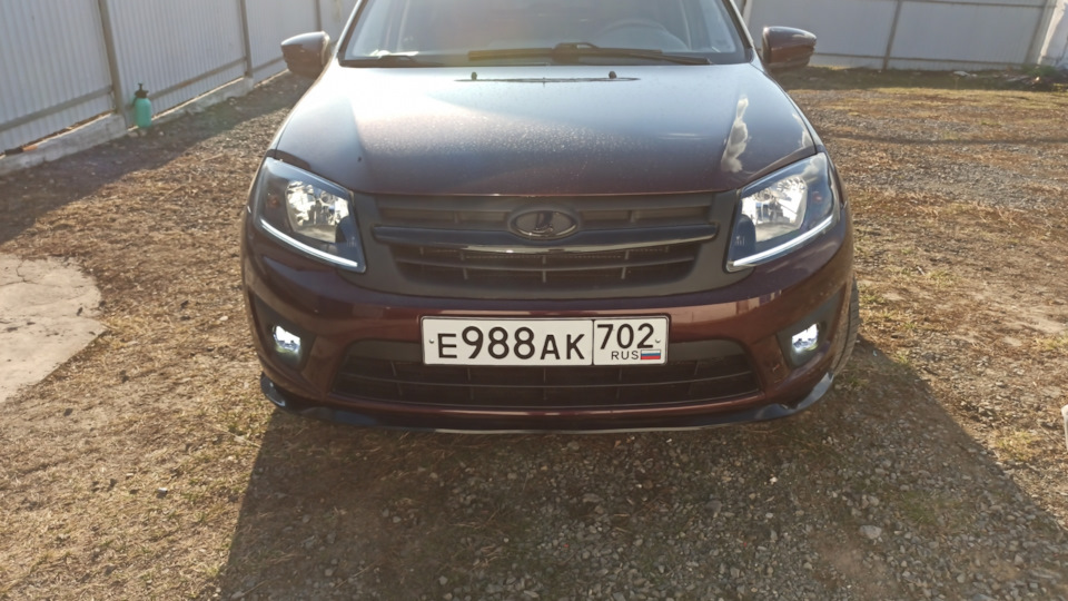 Прямые птф в гранту — Lada Гранта, 1,6 л., 2014 года | тюнинг | DRIVE2