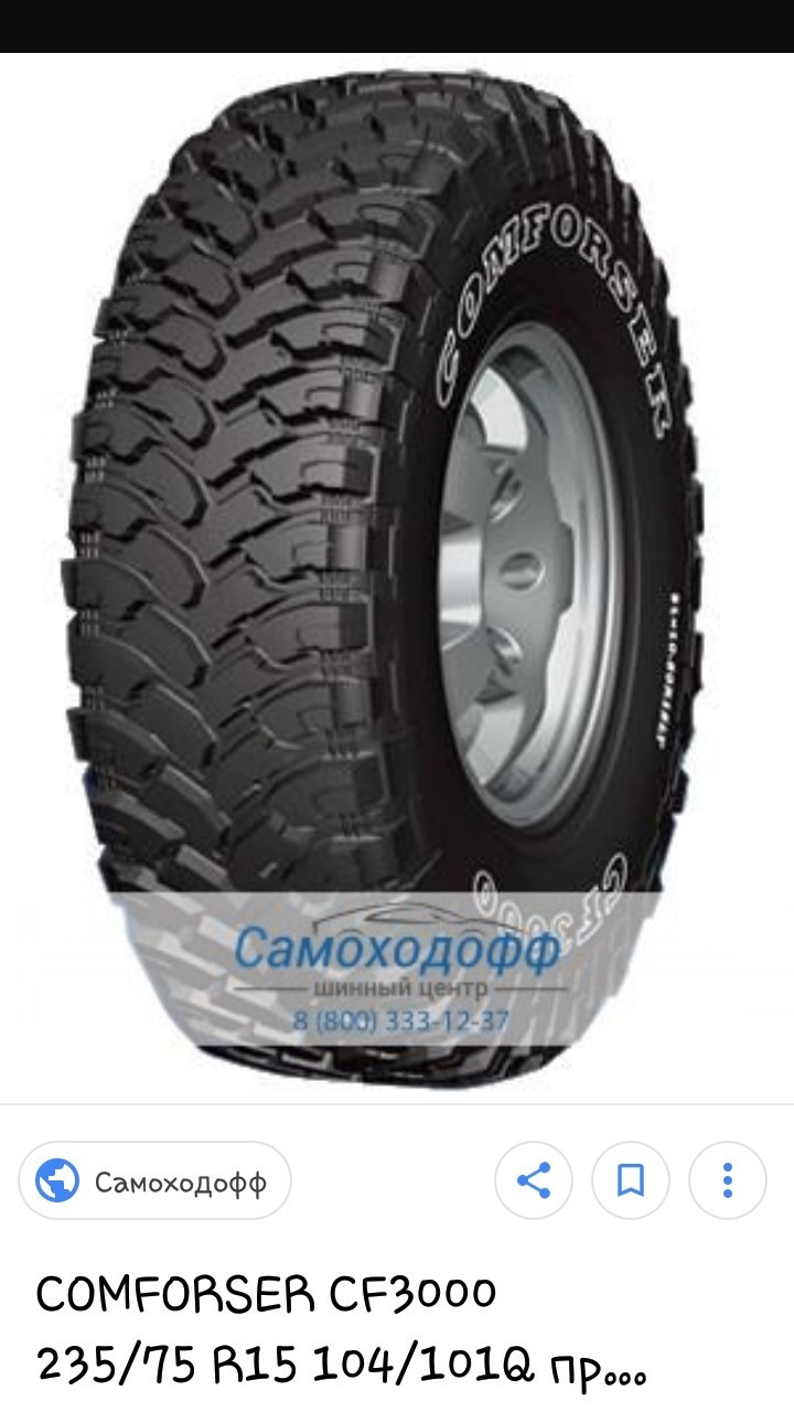 помогите выбрать резину! — Chevrolet Niva (1G), 1,7 л, 2004 года | шины ...