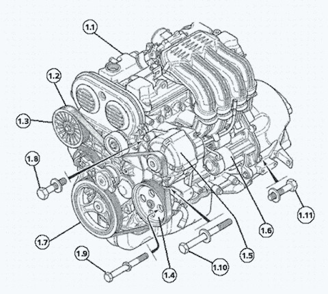 Запчасти для ЗАПЧАСТИ ДВИГАТЕЛЬ CHRYSLER 2.4