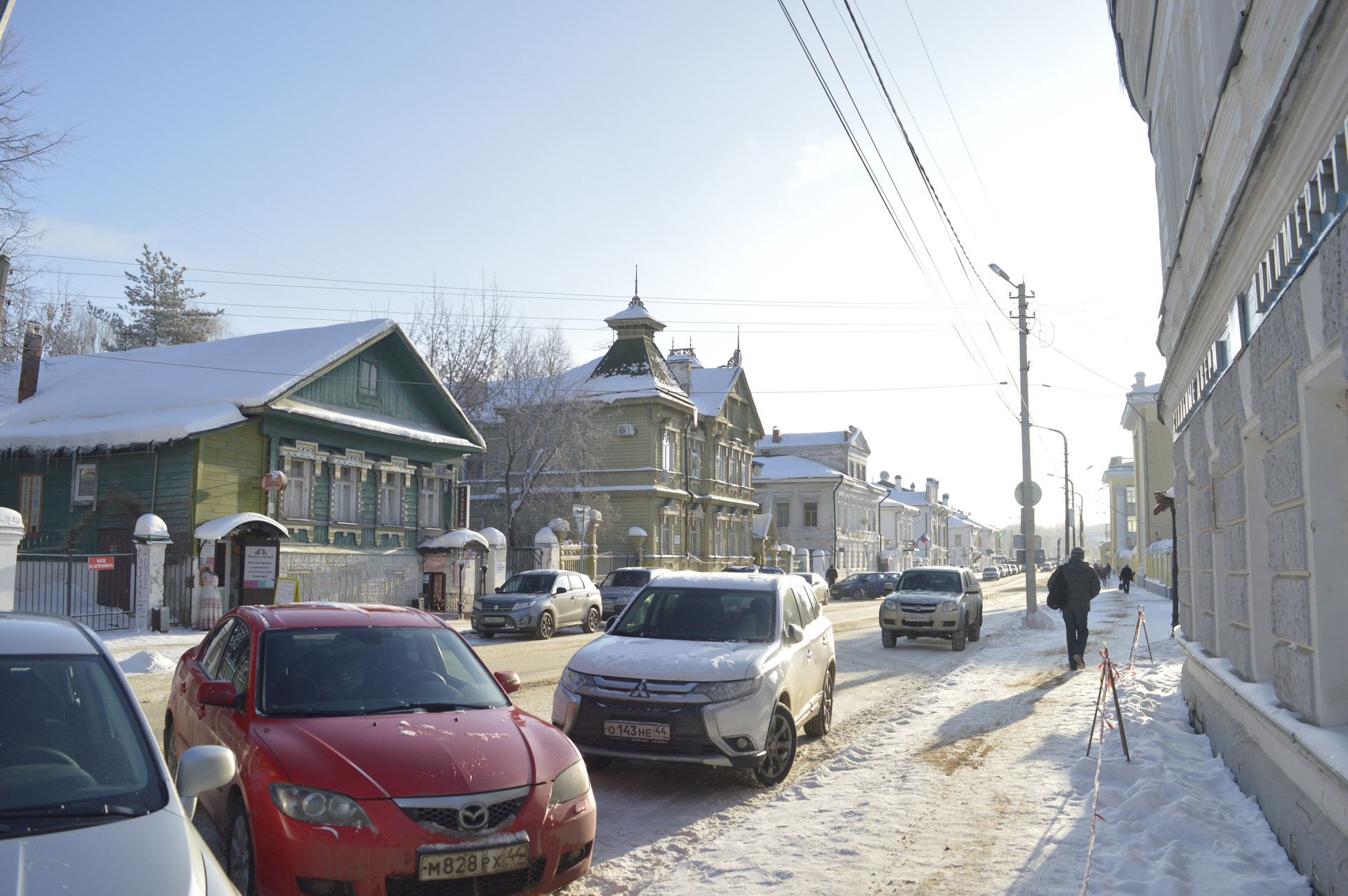 Старый центр Костромы зимой