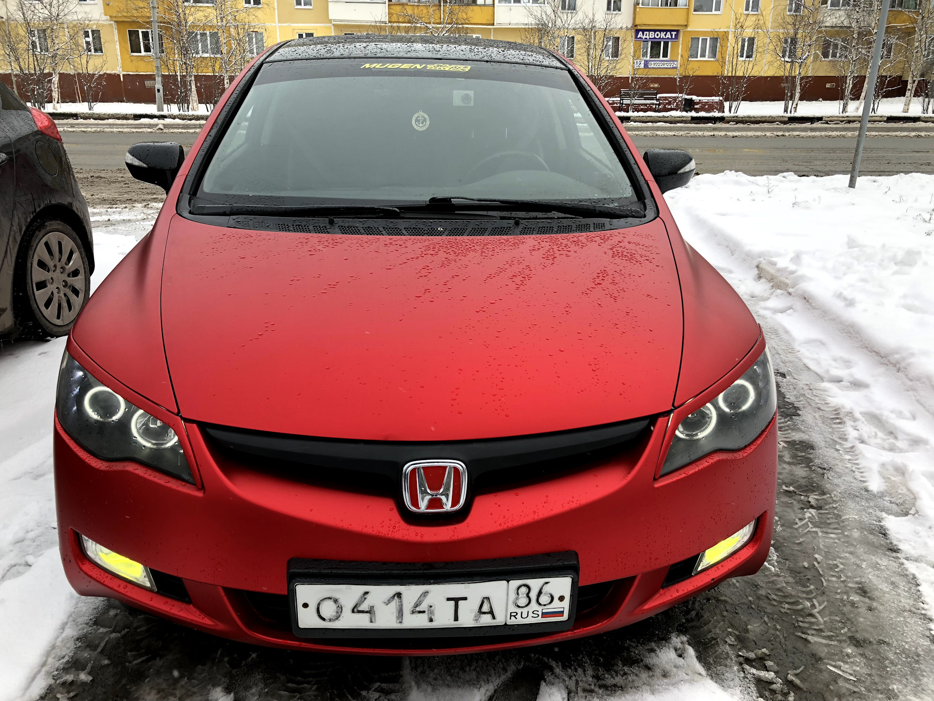 Honda Civic 4d белая матовая