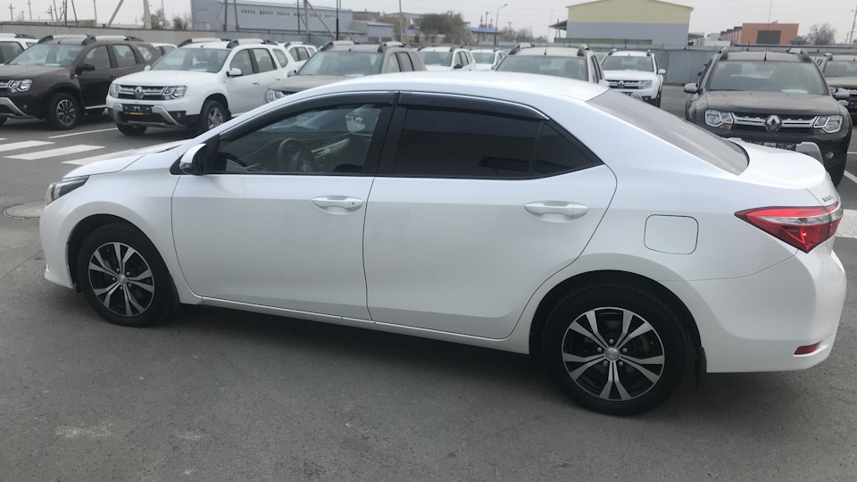 Toyota Corolla (160) 1.6 бензиновый 2014 | Белый Перламутр на DRIVE2