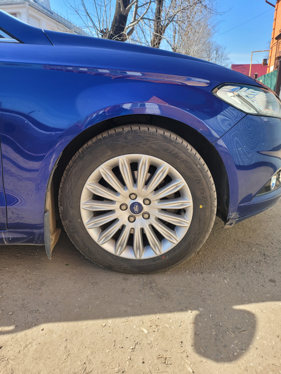 Лето на 225/55/R17 (нештатный размер) — Ford Mondeo V, 2,5 л, 2015 года |  шины | DRIVE2