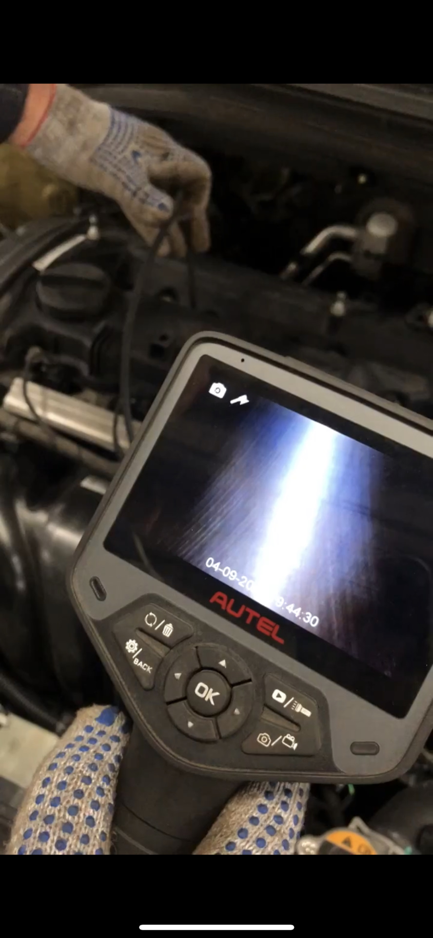 Проверка двигателя+катализатора эндоскопом на 75к — Hyundai Elantra (6G ...