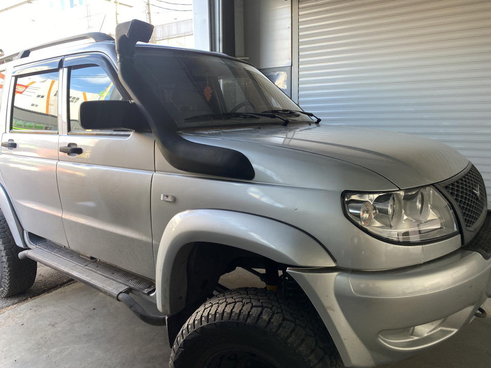 Установка шноркеля — УАЗ Patriot, 2,7 л, 2012 года | тюнинг | DRIVE2