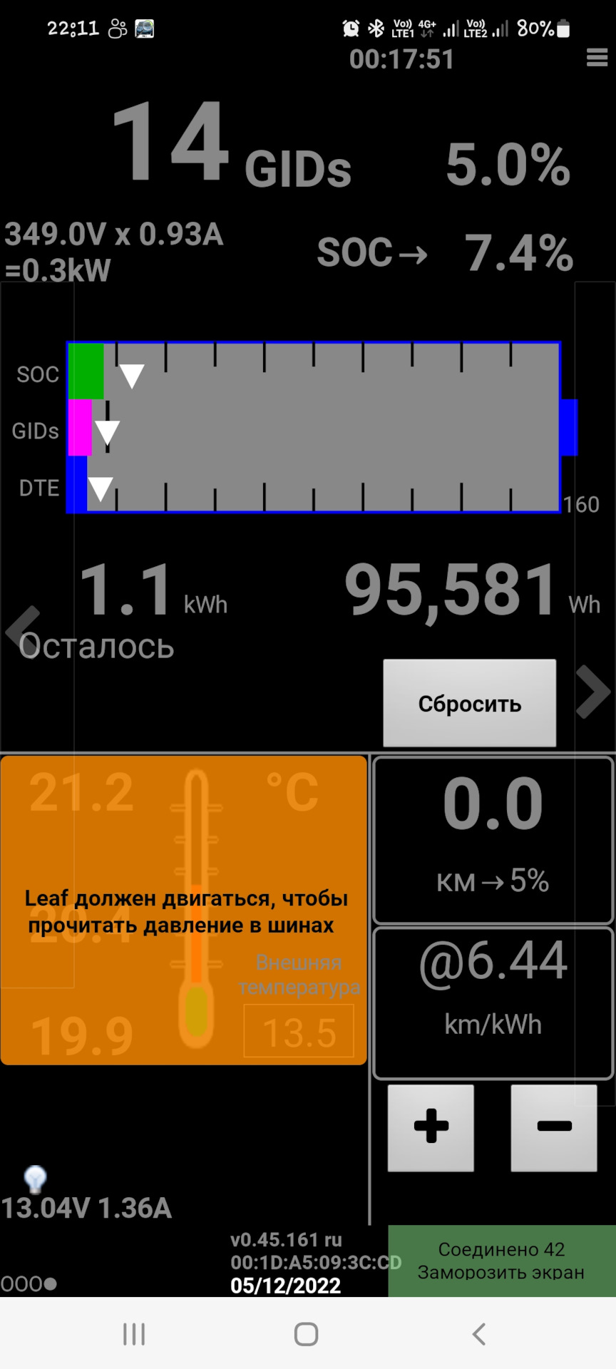 Фото в бортжурнале Nissan Leaf (1G)