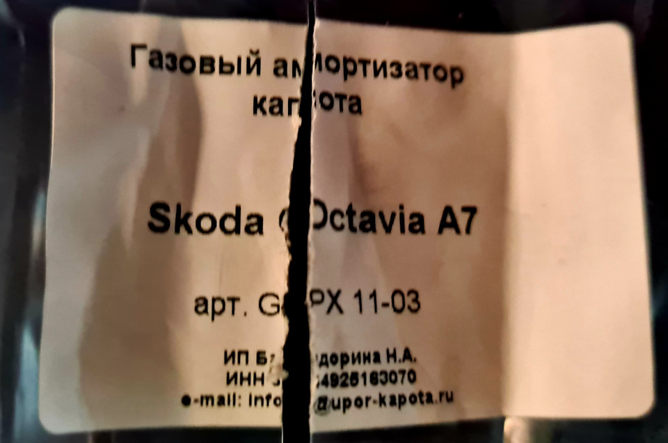 Амортизаторы и непроливайка — Skoda Octavia A7 Mk3, 1,6 л, 2018 года ...