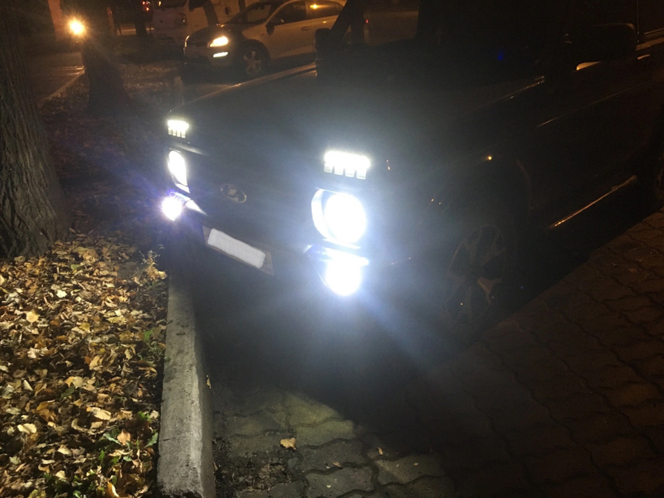 Установка противотуманок на Urban — Lada 4x4 3D, 1,7 л, 2017 года ...